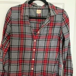 J crew flannel shirt